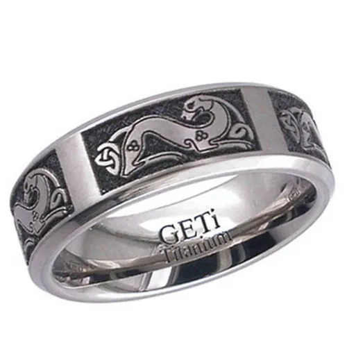 Celtic (2226CHCD2) Titanium Wedding Ring